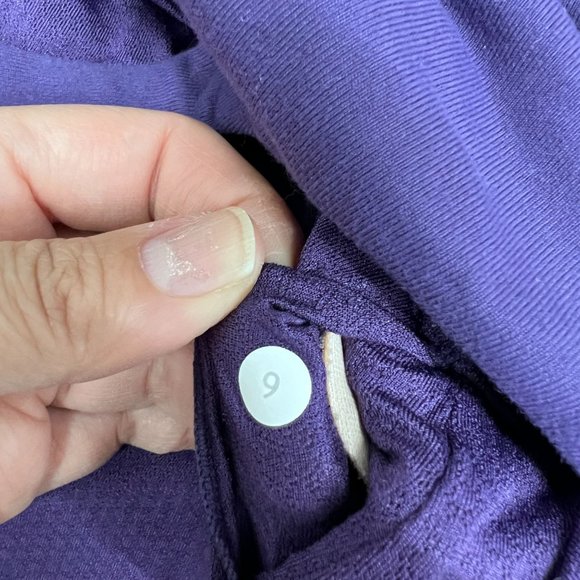Lululemon purple racerback womens cross front built in support tank  Size: 6 - Picture 7 of 7